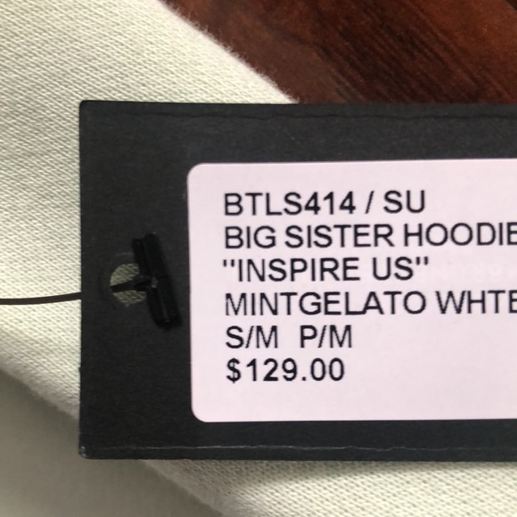 BRUNETTE THE LABEL KINDNESS CULTURE BIG SISTER HOODIE MINT GELATO - Picture 7 of 7